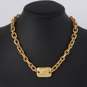 Tory Burch Square Brand Matte Thick Chain